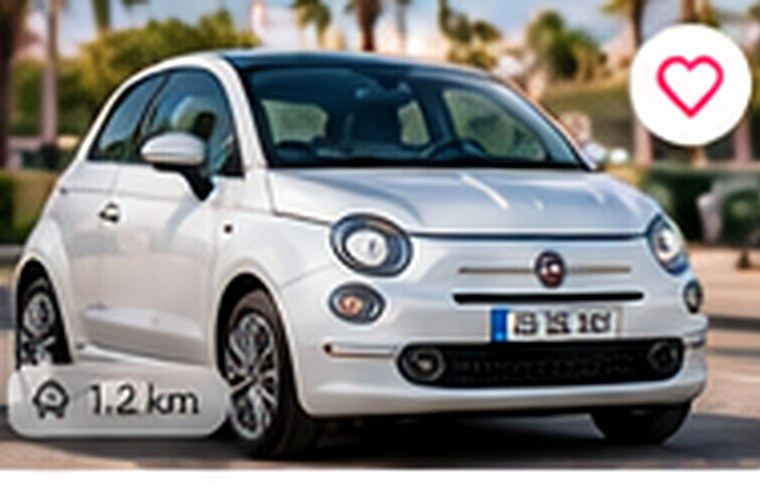 Fiat 500 — véhicule illustratif de la démonstration